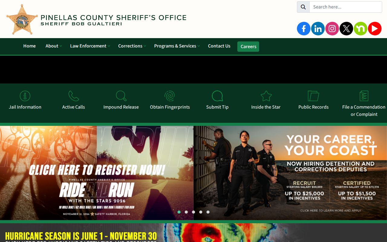 Pinellas County jail roster search for Clearwater records research